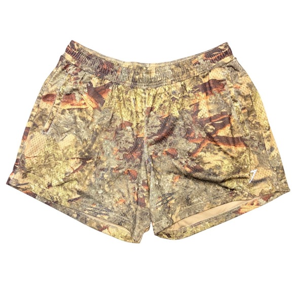 Gymshark Other - Gymshark Mens Camo Mesh Athletic Shorts Green Brown Forest Print XL